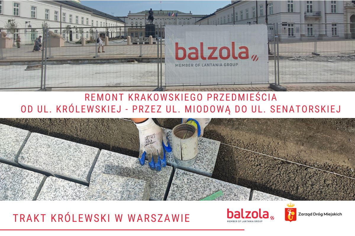Remont na Krakowskim Przedmieściu