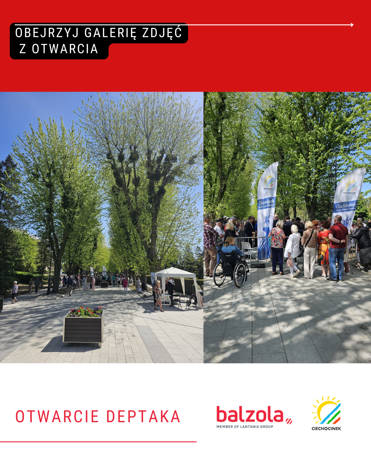 Otwarcie deptaka w Ciechocinku Otwarcie deptaka w Ciechocinku