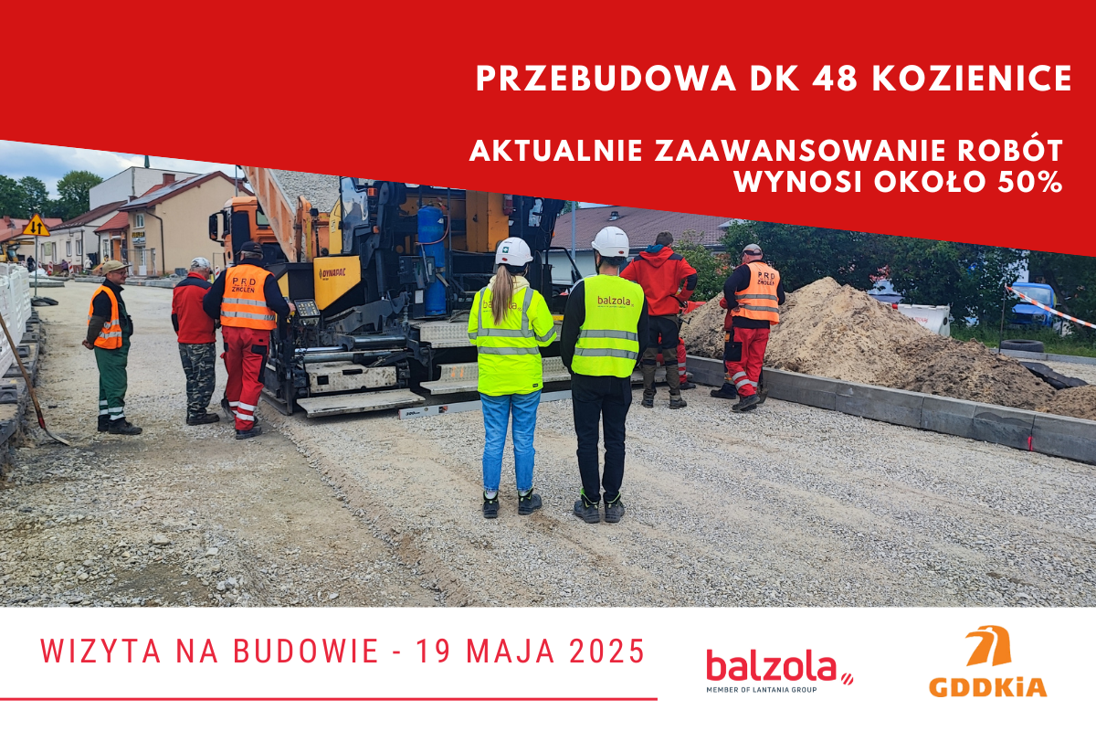 Wizyta na przebudowie DK48 Kozienice