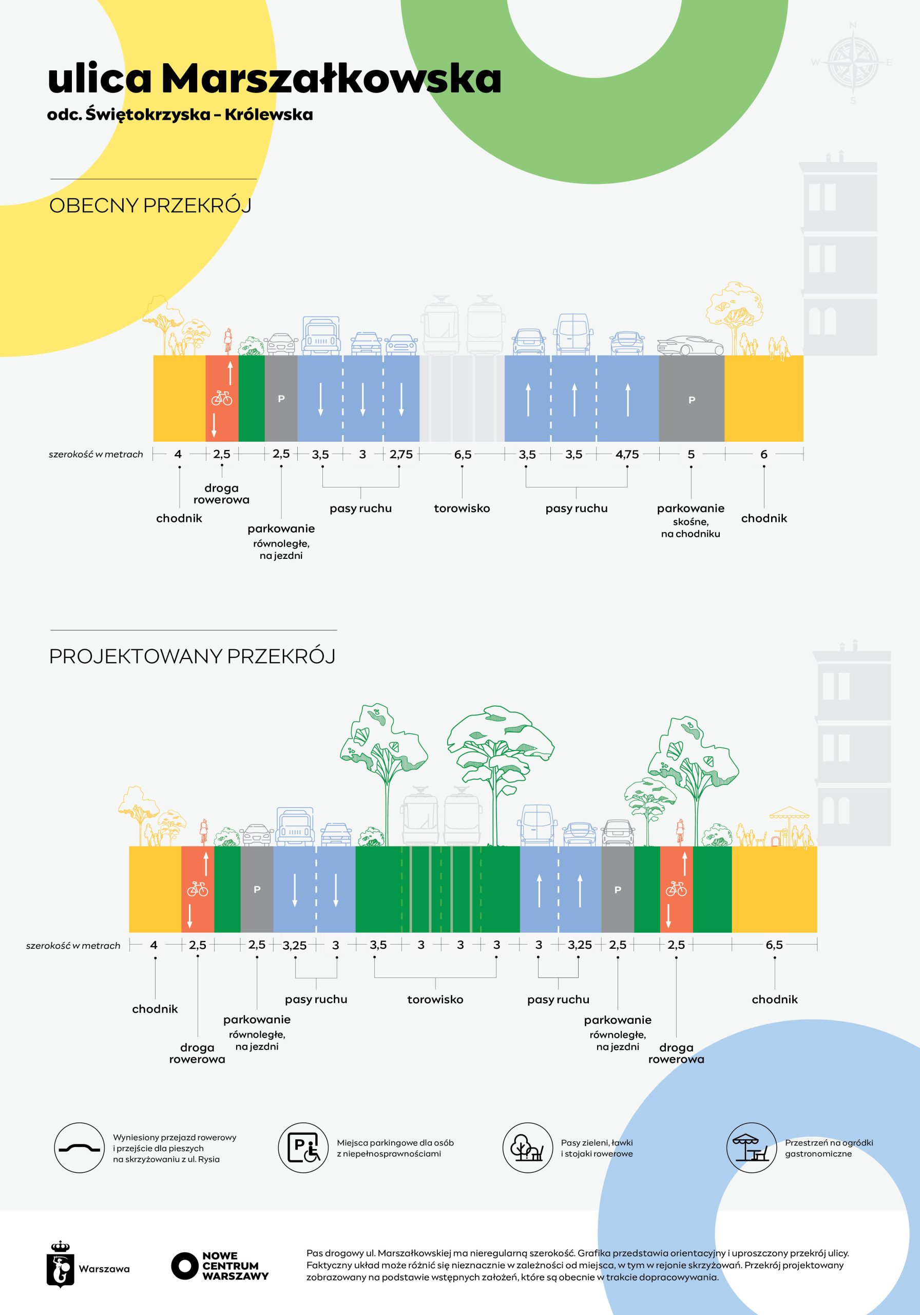 ZDM_infografiki_PrzekrojeUlic_Marszalkowska_Swi-Krol_w2_ Infografika_Przebudowa ul. Marszałkowskiej