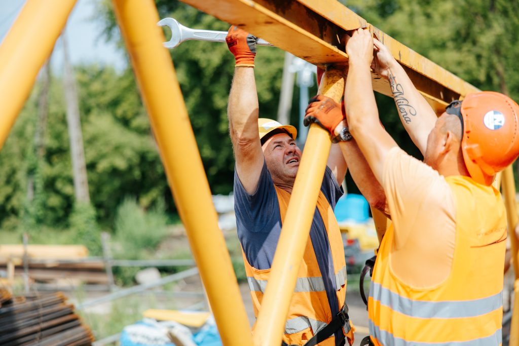Budowa mostu w Krasnymstawie