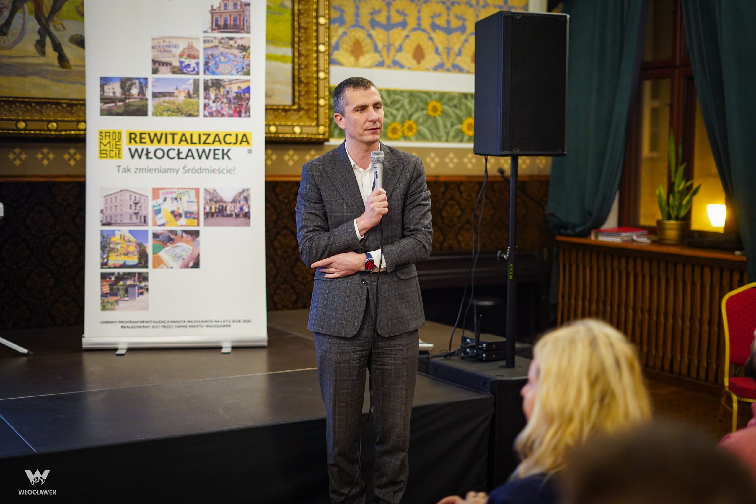 Spotkanie z przedsiębiorcami z ul. 3 Maja we Włocławku Prezydent Miasta Włocławka Krzysztof Kukucki