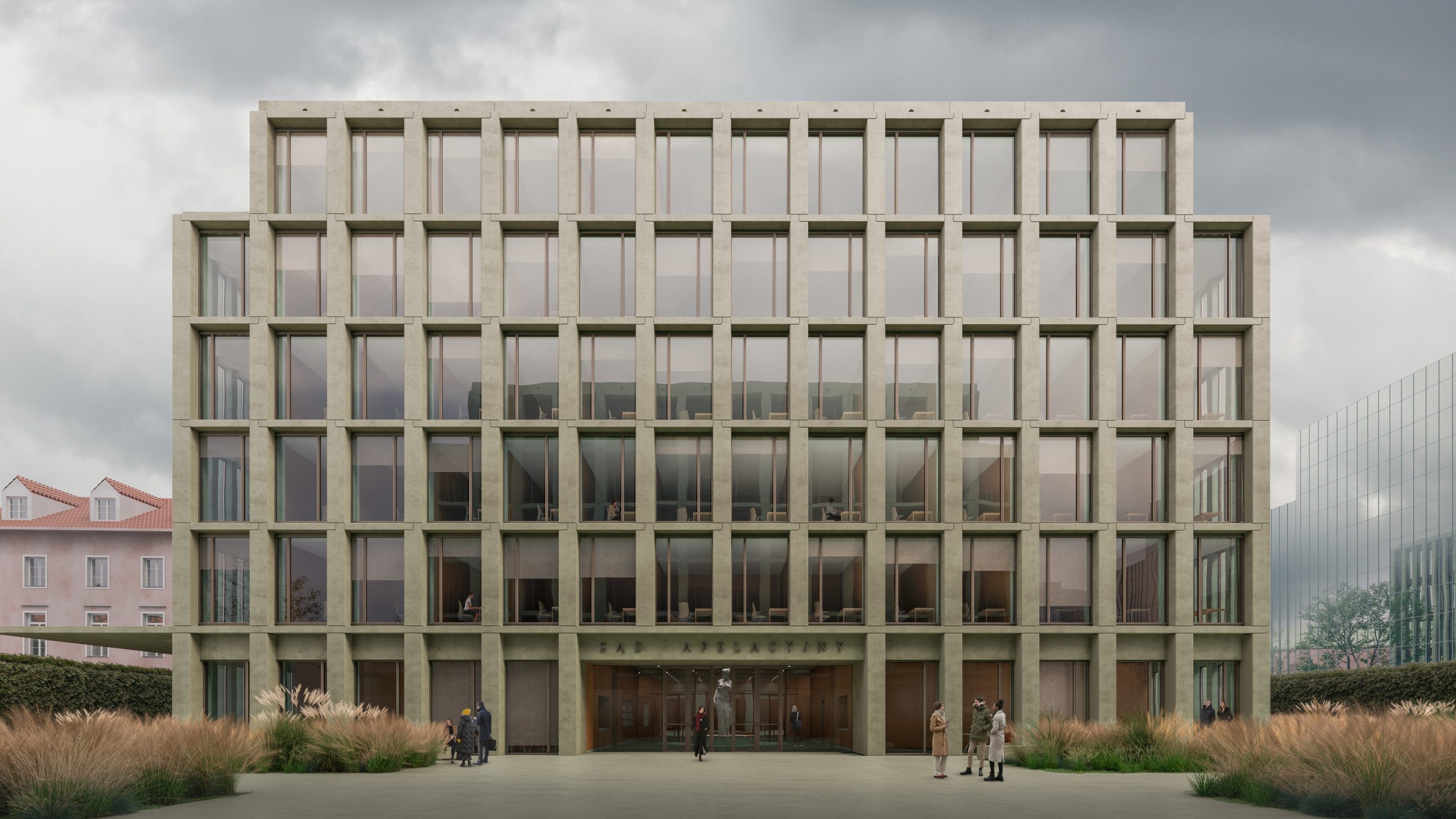 Wiazualicja_Sąd Apelacyjny w Warszawie_2 Elewacja frontowa Wiazualicja_Sąd Apelacyjny w Warszawie_2