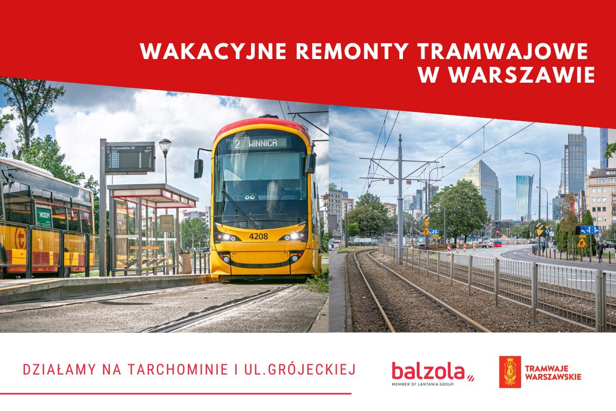 Wakacyjne remonty tramwajowe w Warszawie