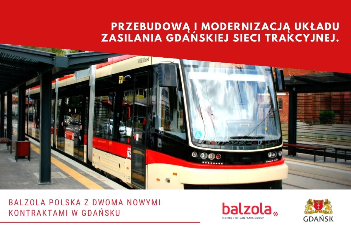 przebudową i modernizacją układu zasilania gdańskiej sieci trakcyjnej